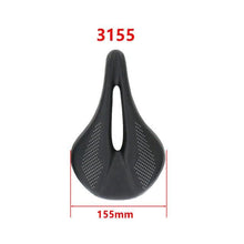 Load image into Gallery viewer, Full Carbon Saddle Road Bike Super Light Leather Carbon Bicycle Seat Optimized For Men Flexible And Comfortable Sit Bone Support Shock Absorbing Road Bike Saddle
