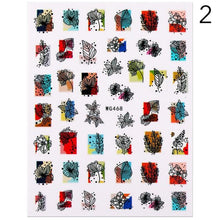 Load image into Gallery viewer, Alphabet Love Shaped  Pattern 3D Nail Stickers Slider Valentine Day Decals Foil For Love Nail Art Decoration Pop Art Nail Stickers Sexy Girl Designs Comics Water Transfer Decals Manicure Lips Nail Art Decorations Slider Nail Art Stickers
