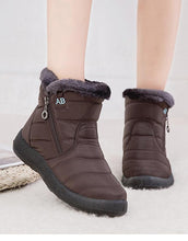 Load image into Gallery viewer, Fashion Womens Waterproof Boots Snow Boots For Winter Casual Lightweight Ankle Warm Winter Boots Fur Lined Warm Ankle Boots Slip On Waterproof Outdoor Booties Comfortable Shoes For Women
