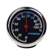 Load image into Gallery viewer, Car Interior Mini Quartz Watch Clock  Mini Clock Car Dashboard Clocks Luminous Car Clock Pocket Stick-On Clock Cars Air Vent Clip Quartz Clocks Vehicle Dashboard Clock Mini Vehicle Clock Car Pocket Clock for Cars  Hygrometer Thermometer Dashboard Ornament
