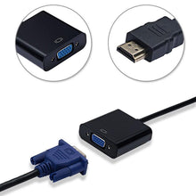 Load image into Gallery viewer, HD 1080P HDMI Compatible To VGA Adapter Converter Cable Gold-Plated HDMI to VGA Adapter For Laptop TV To Projector Display HDTV
