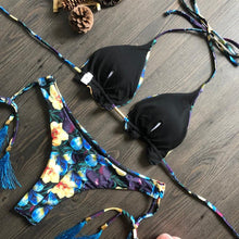 Load image into Gallery viewer, Popular Women's Beachwear  Bikini Set Swimwear Push-Up Padded Swimsuit Floral Bikini Set Low Rise Ruffled Two Pieces Swimsuit Push Up Bathing Suit Swimwear
