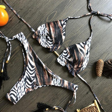 Load image into Gallery viewer, Popular Women's Beachwear  Bikini Set Swimwear Push-Up Padded Swimsuit Floral Bikini Set Low Rise Ruffled Two Pieces Swimsuit Push Up Bathing Suit Swimwear

