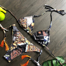 Load image into Gallery viewer, Popular Women's Beachwear  Bikini Set Swimwear Push-Up Padded Swimsuit Floral Bikini Set Low Rise Ruffled Two Pieces Swimsuit Push Up Bathing Suit Swimwear
