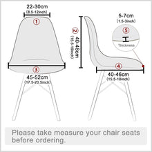 Load image into Gallery viewer, Avangarde Style  Printed Seat Cover For Shell Chair Armless Shell Chair Cover Banquet Home Slipcover Elastic Removable Stretch High Back For Sofa Armchairs
