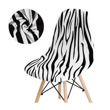 Load image into Gallery viewer, Avangarde Style  Printed Seat Cover For Shell Chair Armless Shell Chair Cover Banquet Home Slipcover Elastic Removable Stretch High Back For Sofa Armchairs
