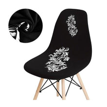 Load image into Gallery viewer, Avangarde Style  Printed Seat Cover For Shell Chair Armless Shell Chair Cover Banquet Home Slipcover Elastic Removable Stretch High Back For Sofa Armchairs
