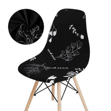 Load image into Gallery viewer, Avangarde Style  Printed Seat Cover For Shell Chair Armless Shell Chair Cover Banquet Home Slipcover Elastic Removable Stretch High Back For Sofa Armchairs
