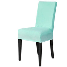 Load image into Gallery viewer, Washable Elastic Seat Parsons Chair Covers Thick Chair Cover Washable Elastic Winter Warm Chair Protector Case Kitchen Restaurant  Washable Spandex Kitchen Chair Covers for Dining Room Christmas Decoration Holiday Party
