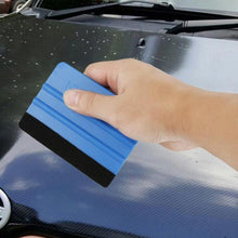 Load image into Gallery viewer, Auto Styling Vinyl Carbon Fiber Window Ice Remover Cleaning Wash Car Scraper With Felt Squeegee Tool Film Wrapping Accessories Vehicle Vinyl Wrap Window Tint Film  Plastic Felt Edge Squeegee For Car Vinyl Scraper Decal Applicator
