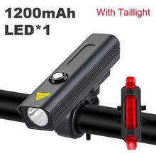 Load image into Gallery viewer, Bike Light USB Rechargeable 3000 Lumens Bike Headlight LED Super Bright Flashlight Front Lights And Back Rear Light Adjustable Lightness Waterproof And Large Capacity Battery 10000mAh
