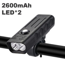 Load image into Gallery viewer, Bike Light USB Rechargeable 3000 Lumens Bike Headlight LED Super Bright Flashlight Front Lights And Back Rear Light Adjustable Lightness Waterproof And Large Capacity Battery 10000mAh
