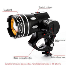 Load image into Gallery viewer, LED Headlight For Bike Electric Scooter USB Rechargeable LED Light Front Lamp High Lumens Brightness Bicycle Light Front With Strong Battery Portable Waterproof Flashlight For Night Cycling
