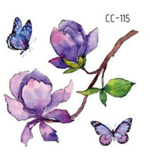 Load image into Gallery viewer, Temporary 3D Rose Flower Tattoos Sticker Body Art Tattoo Sticker Waterproof Luxury Tattoo Rose Lotus Flower Fashion Sticker For Womens
