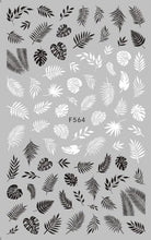 Load image into Gallery viewer, Black White 3D Nail Sticker Decals Cool English Letter Nail Art Decoration Manicure Design Christmas New Year Gift French Nail Art Stickers Decals 8Sheets Nail Art Supplies 3D Self-Adhesive Nail Art Decoration  Pattern Nail Accessories Classic Simple
