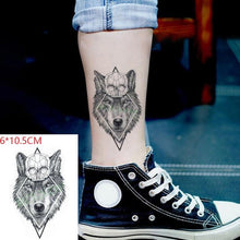 Load image into Gallery viewer, Elegant Black Waterproof Temporary Tattoo Stickers Moon Hill Modern Body Art Stickers Hand Foot High Quality For Womens
