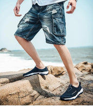 Load image into Gallery viewer, Summer Mesh Beach Men Shoes  Lightweight Breathable Walking Footwear New Slip-On Comfortable Outdoor Walking Footwear Non-Slip Running Climbing Shoes Sneakers Lightweight Breathable Walking Shoes
