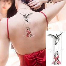 Load image into Gallery viewer, Elegant Waterproof Temporary Butterfly Sticker Tattoo Fake  Halloween Party Tattoo For Woman Girls
