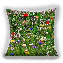 Load image into Gallery viewer, Bright Red Flower Cushion Cover Home Fashion Decoration Red Orange Pink Poppy Flowers Decorative Throw Pillow Cover Case Cushion Home Living Room Pillow Case Super Soft Short Plush Cushion Cover 45x45CM
