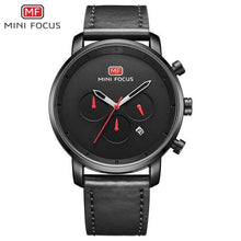 Load image into Gallery viewer, Fashion Multifunctional Mens Watches Sport Quartz Round Analog Watches Modern Leather Strap Design
