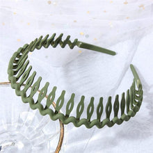 Load image into Gallery viewer, Fashion Simple Headdress Solid Color Resin Hair Comb Hairbands Headband Hair Hoop Bezel With Teeth Gorgeous Hair Accessories For Women
