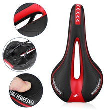 Load image into Gallery viewer, 1 PCS Comfort Gel Bicycle Seat Soft Road Mountain Bike Saddle Comfortable Bicycle Seat Gel Waterproof Bike Saddle With Central Relief Zone And Ergonomics Design For Mountain Bikes Road Bikes
