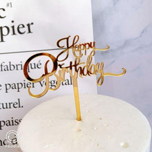 Load image into Gallery viewer, Acrylic One Cake Topper Top Cake One Cake Topper Birthday Cake Topper Double Sided For Anniversaries And Parties  Birthday Party Cupcake Toppers Flags Wedding Baby Shower Supplies Lovely Baking Dessert Decorations
