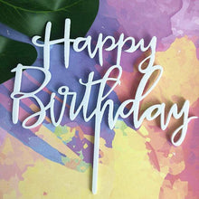 Load image into Gallery viewer, Acrylic One Cake Topper Top Cake One Cake Topper Birthday Cake Topper Double Sided For Anniversaries And Parties  Birthday Party Cupcake Toppers Flags Wedding Baby Shower Supplies Lovely Baking Dessert Decorations
