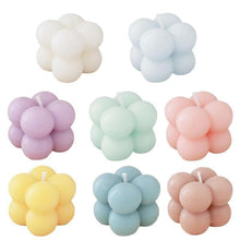 Load image into Gallery viewer, Home Decoration Candle Cube Bubble Candles Handmade Scented Candle Hand Poured Decorative Candle Aesthetic Candles Room Decor for Home Use Bedroom Soy Wax Aromatherapy Cube Candle Scented Relaxing Birthday Gift Home Decoration
