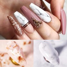 Load image into Gallery viewer, Nail Foils Marble Flower Series Iridescent Nail Art Transfer Sticker Paper Slider Nail Water Decal Design Manicures Decorations  Art Manicures Decoration New Gold Nail Transfer Foils for Nail Arts Nails Supply Holographic Effect Nail Art Foil Stickers Hol
