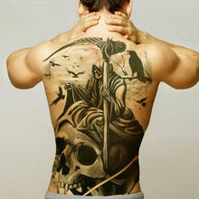 Load image into Gallery viewer, Extra Large Back Temporary Lion Tatoo Sticker Waterproof Black Luxury Big Modern  Design For Mens

