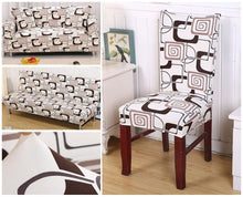 Load image into Gallery viewer, Elegant Kitchen Chair Covers Stretch Seat Covers For Chairs Slipcover Chair house chaise Furniture Covers Gray Chair cover Washable Anti dust Seat Slipcover Protector for Hotel Office Ceremony Banquet Wedding Party
