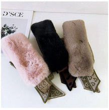 Load image into Gallery viewer, New Autumn Winter Fashion Soft Faux Fur Crochet Knitted  Neck Warmer Elastic Neck Gaiter Head Wrap Lightweight Scarf Collar Neck Elegant Warmer Scarves for Women
