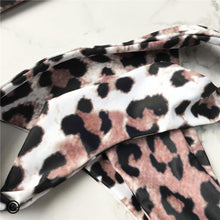 Load image into Gallery viewer, Leopard Bikini Women Swimwear Female Swimsuit Women Two Pieces Scalloped Bikini Set Swimsuits  Bathing Suit Two-pieces Bikini Set Bather Bathing Suit
