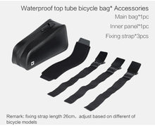 Load image into Gallery viewer, Waterproof Top Tube Bicycle Bag Hard Shell Bike Bag Stable Cycling Frame Bag Bike Accessories For Road Bike Bag Bike Top Tube Bag Bike Frame Bag Waterproof Stable Bicycle Frame Bag Bicycle Bag Professional Cycling Accessories
