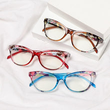 Load image into Gallery viewer, Cute Clear Optical Glasses Frame Women Square Frame Retro Eyeglasses High Definition Reading Glasses Unisex Anti Blue Light Eyeglasses Ultra Light PC Frames Glasses Vision Care Eyewear +1.00~4.00
