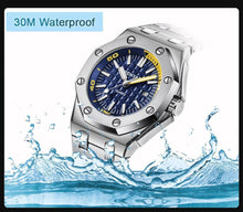 Load image into Gallery viewer, Luxury Stainless Steel Quartz Watch Men Military Watch Causal Fashion Excellent Wristwatch
