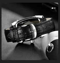 Load image into Gallery viewer, Square Luxury Mens Watch Analog Waterproof Quartz Sport Stylish Leather Strap Wrist Watch Business Design For Men
