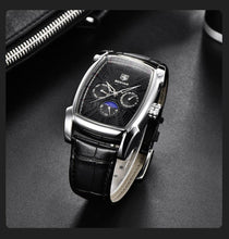 Load image into Gallery viewer, Square Luxury Mens Watch Analog Waterproof Quartz Sport Stylish Leather Strap Wrist Watch Business Design For Men
