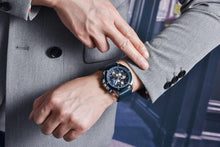 Load image into Gallery viewer, Multifunction Brown Luxury New Men's Watches Quartz Sport Chronograph Elegant Leather Bracelet Men Wrist Watch
