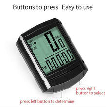 Load image into Gallery viewer, Waterproof Bicycle Computer Wireless And Wired MTB Bike Cycling Odometer Stopwatch Speedometer LED Digital Bicycles Computer Odometer Speedometer Max Distance Time For Trainer
