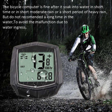 Load image into Gallery viewer, Bike Speedometer Waterproof Wired Digital Bike Ride Odometer Bicycle Cycling Speed Counter Bicycle Accessories Waterproof Cycling Odometer With Automatic Wake-Up Multi-Function LCD Backlight Display Bicycle Computer Best For Bikers

