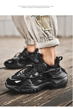 Load image into Gallery viewer, Mens Strong Casual Fashion Chunky Sneakers Height Increasing Spring Thick Sole Footwear Fashion High Quality Sneakers Slip on Walking Shoes High Top Casual Shoes For Men
