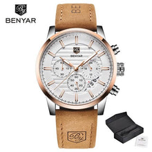 Load image into Gallery viewer, Luxury Men's Business Watches Fashion Watch Waterproof For Men's Casual Sport Leather Strap
