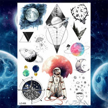 Load image into Gallery viewer, Luxury Colorful Flower Lavender Waterproof Temporary Tattoos Animals Arm Chest Tattoo Stickers Elegant Summer Style For Womens Mens
