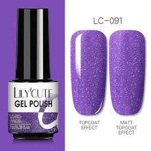 Load image into Gallery viewer, 2022 New Fashion Purple Womens Nail Gel 7ml Permanent UV LED Base Matte Glossy Luxury Colorful Effect Nail Gel for Women and Girls
