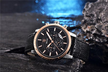 Load image into Gallery viewer, Luxury Men's Business Watches Fashion Watch Waterproof For Men's Casual Sport Leather Strap
