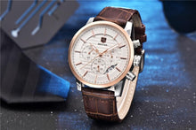 Load image into Gallery viewer, Luxury Men's Business Watches Fashion Watch Waterproof For Men's Casual Sport Leather Strap
