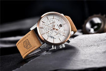 Load image into Gallery viewer, Luxury Men's Business Watches Fashion Watch Waterproof For Men's Casual Sport Leather Strap
