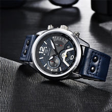 Load image into Gallery viewer, New Men Watch Top Sport Design Waterproof Men Quartz Military Wristwatch  Leather Strap Analog Men Watch
